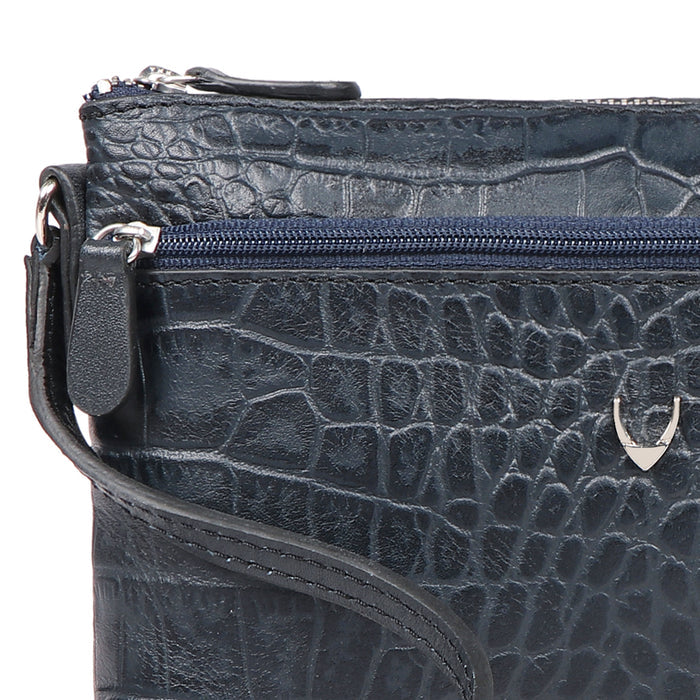 Lima 01 Blue Leather Sling Bag