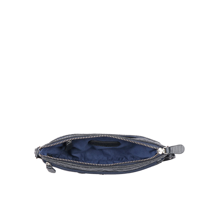 Lima 01 Blue Leather Sling Bag