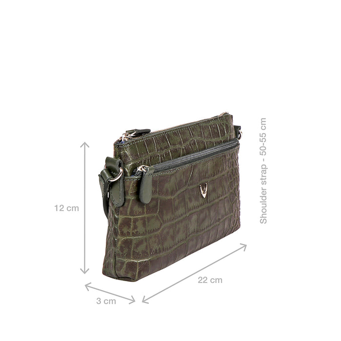 Lima 01 Green Leather Sling Bag