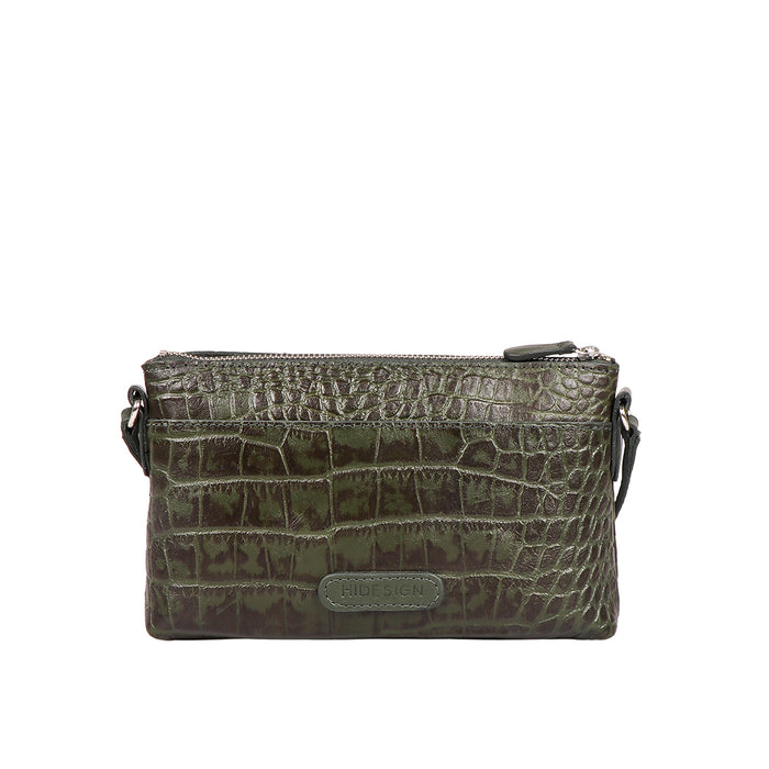Lima 01 Green Leather Sling Bag