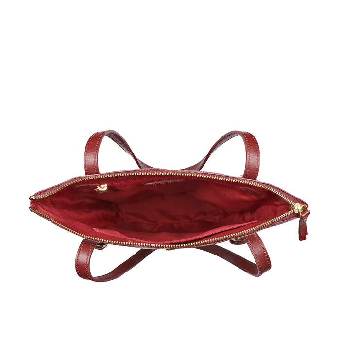 Lima 03 Marsala Leather Tote Bag