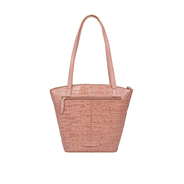 Lima 03 Pink Leather Tote Bag