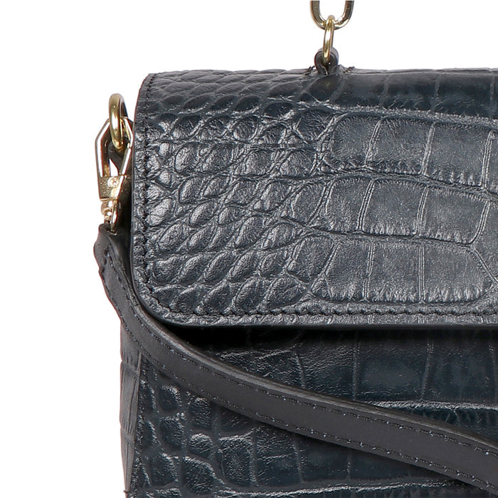 Lima 05 Blue Leather Sling Bag