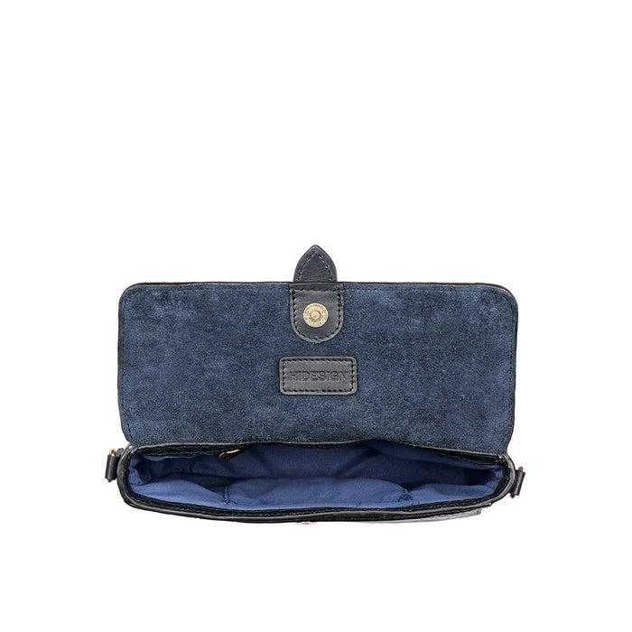 Lima 05 Blue Leather Sling Bag