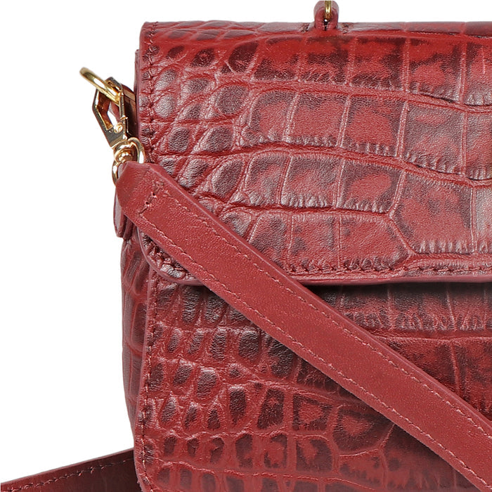 Lima 05 Marsala Leather Sling Bag