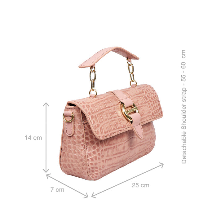 Lima 05 Pink Leather Sling Bag