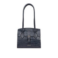Lima 06 Blue Leather Shoulder Bag