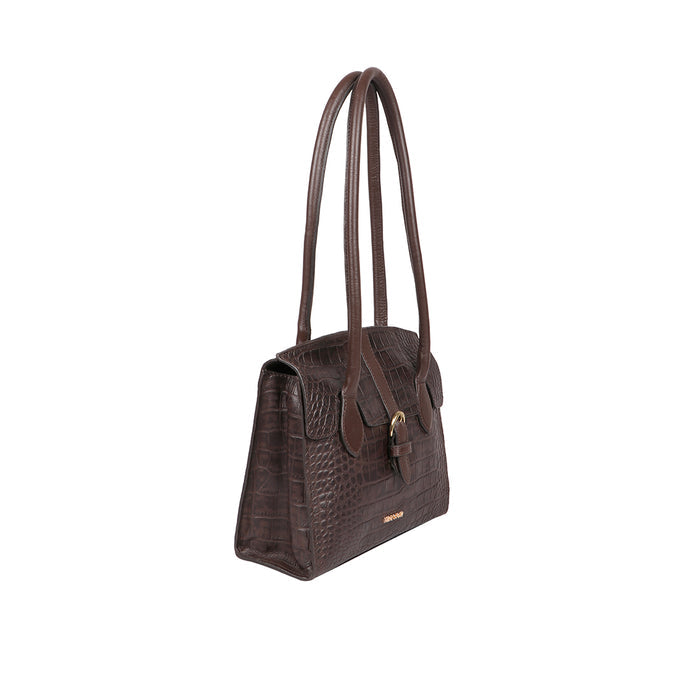 Lima 06 Brown Leather Shoulder Bag