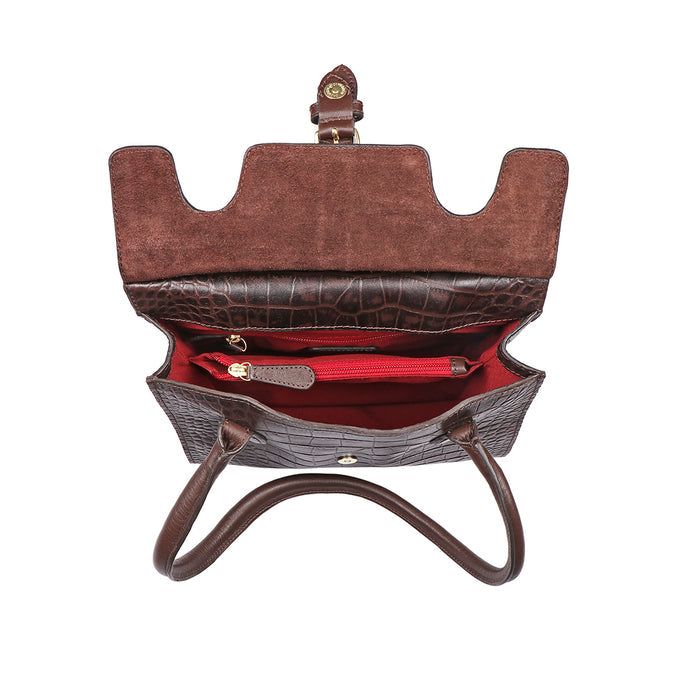 Lima 06 Brown Leather Shoulder Bag