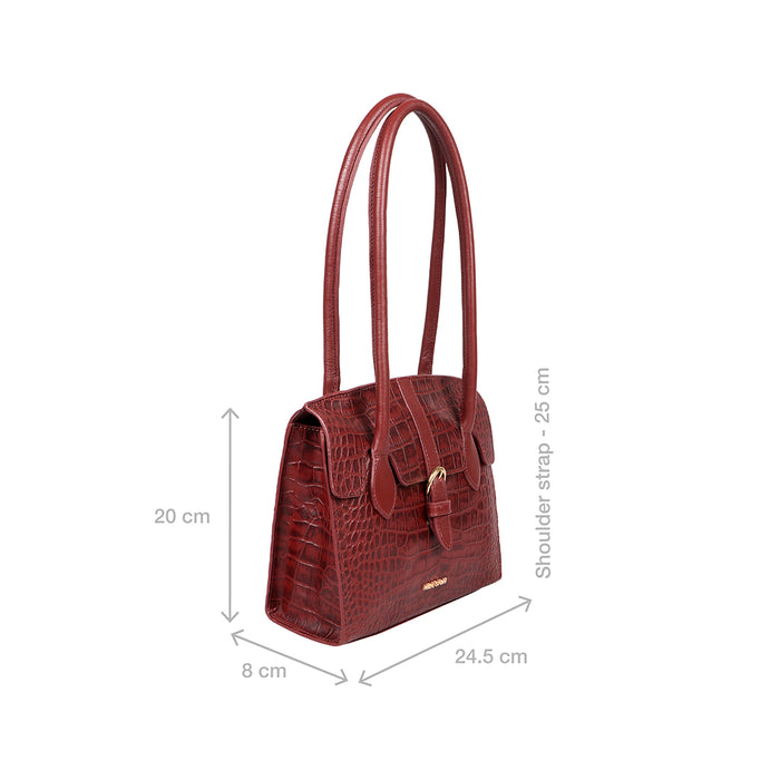 Lima 06 Marsala Leather Shoulder Bag