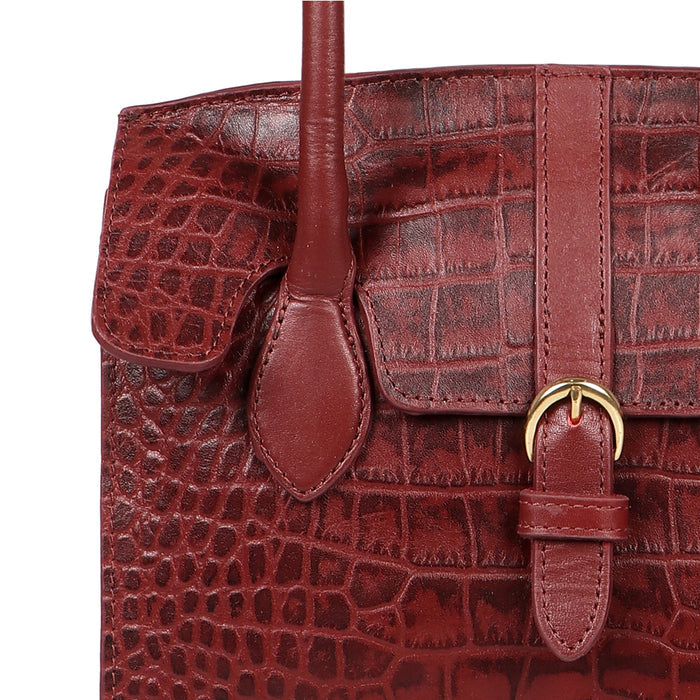 Lima 06 Marsala Leather Shoulder Bag