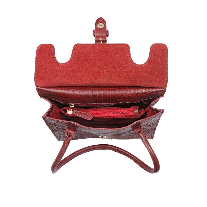 Lima 06 Marsala Leather Shoulder Bag