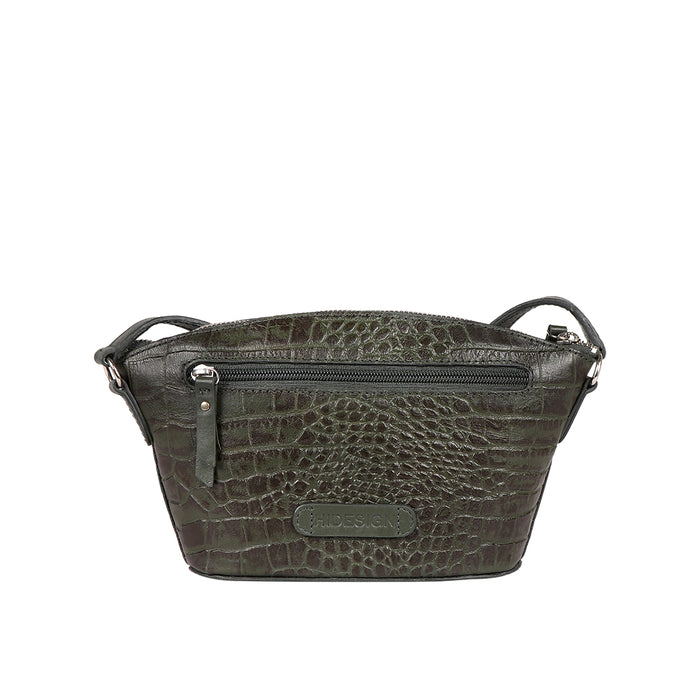 Lima 07 Green Leather Sling Bag