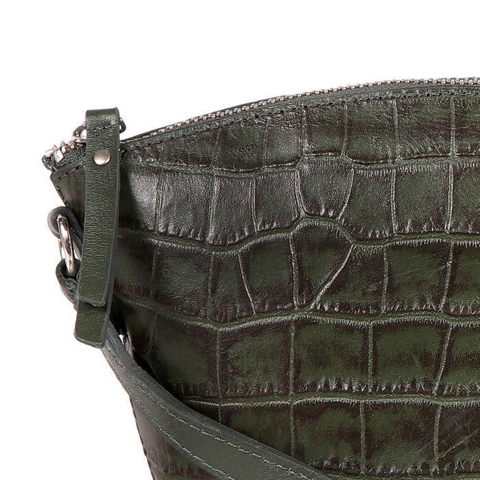 Lima 07 Green Leather Sling Bag