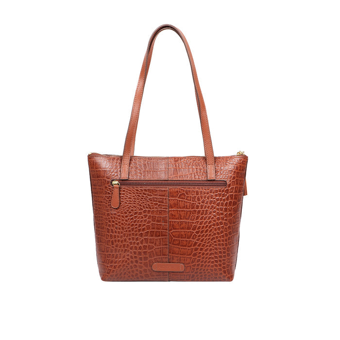 Lima 08 Tan Leather Tote Bag