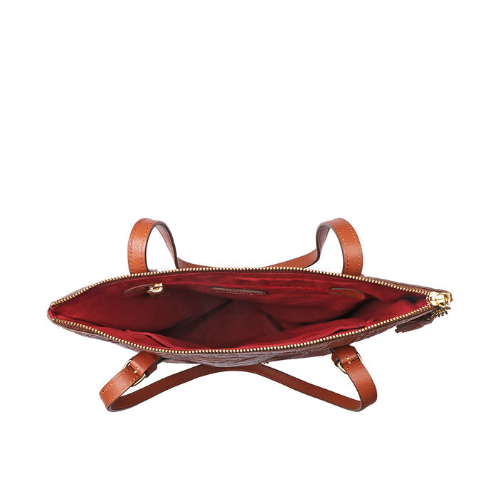 Lima 08 Tan Leather Tote Bag