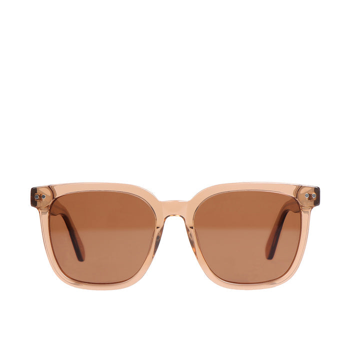 Lisbon Unisex Brown Square Sunglasses
