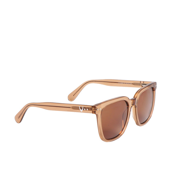 Lisbon Unisex Brown Square Sunglasses