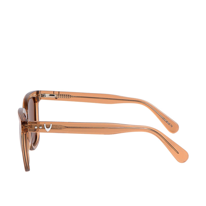 Lisbon Unisex Brown Square Sunglasses