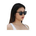 Lisbon Unisex Grey Square Sunglasses
