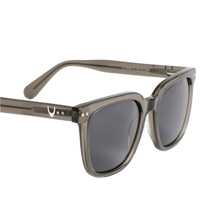 Lisbon Unisex Grey Square Sunglasses