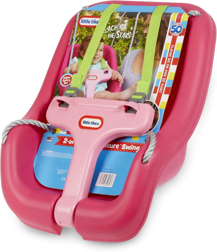 Little Tikes - 2 In 1 Snug & Secure Swing - Magenta