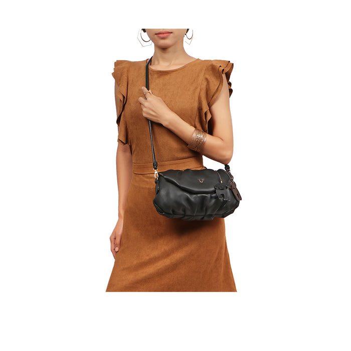 Lola 01 Black Leather Sling Bag