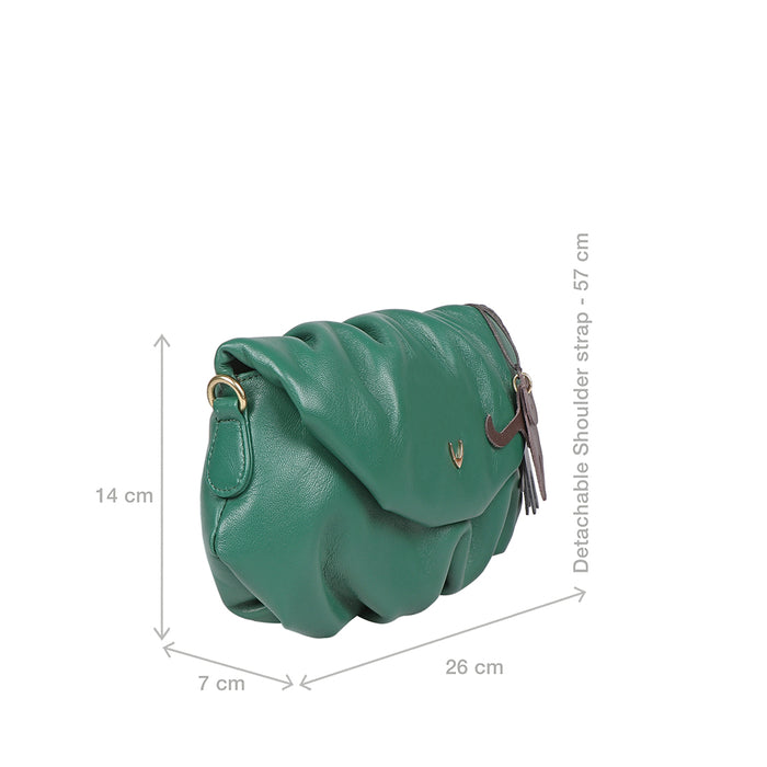 Lola 01 Green Leather Sling Bag