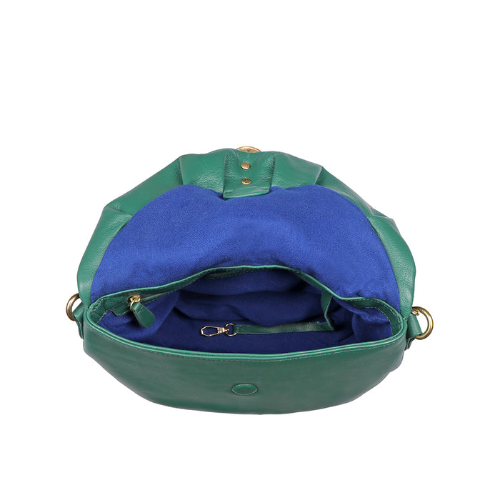 Lola 02 Green Leather Sling Bag