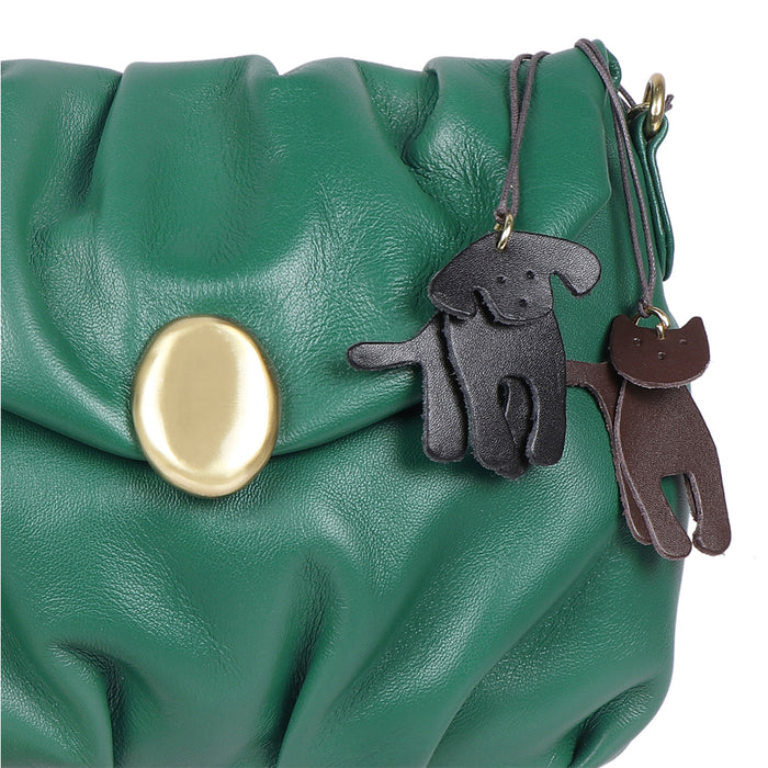 Lola 02 Green Leather Sling Bag