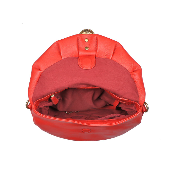 Lola 02 Red Leather Sling Bag