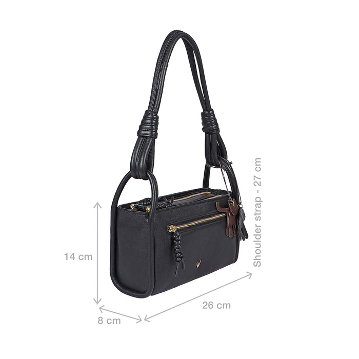 Lola 03 Black Leather Shoulder Bag
