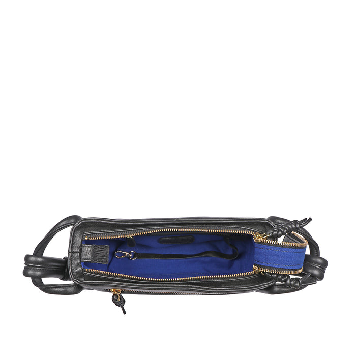 Lola 03 Black Leather Shoulder Bag