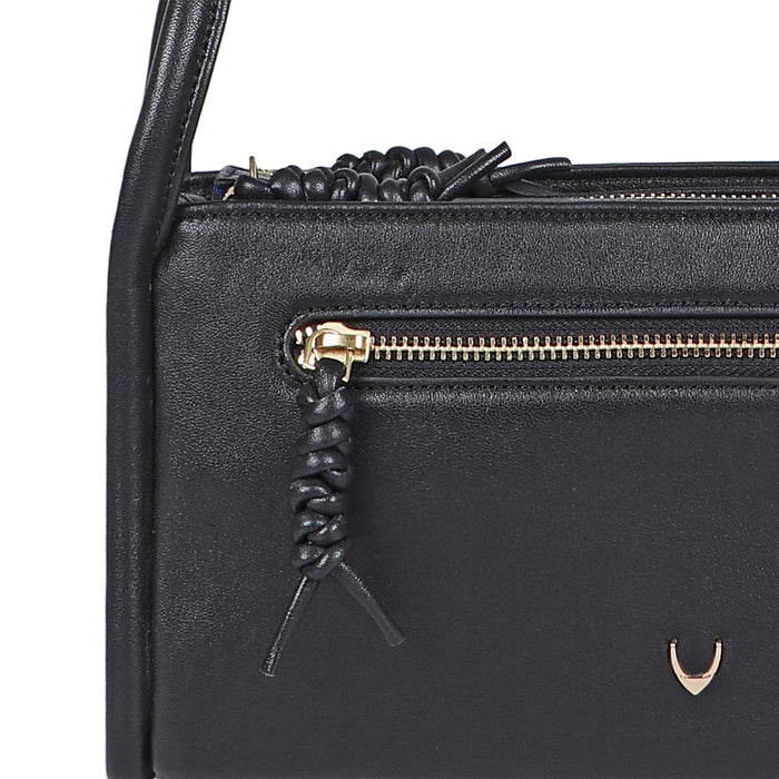 Lola 03 Black Leather Shoulder Bag