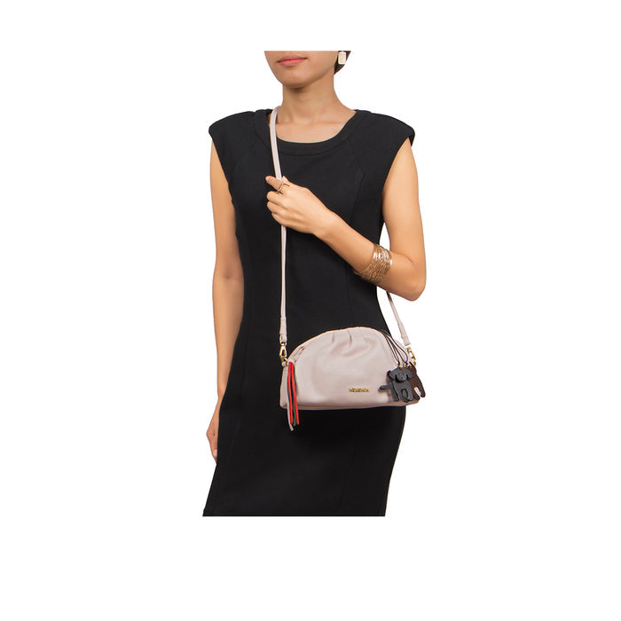 Lola 04 Beige Leather Sling Bag