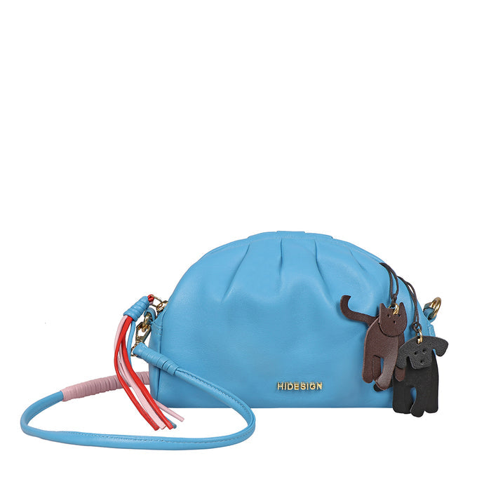 Lola 04 Blue Leather Sling Bag