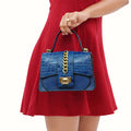 Lolita - 01 Blue Leather Sling Bag
