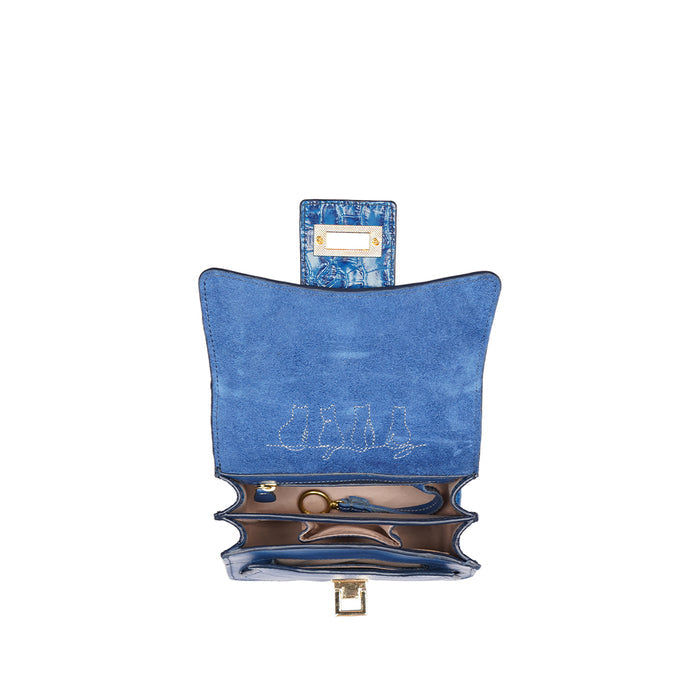 Lolita - 01 Blue Leather Sling Bag
