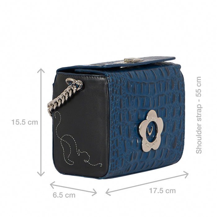 Lolita - 02 Blue Leather Sling Bag