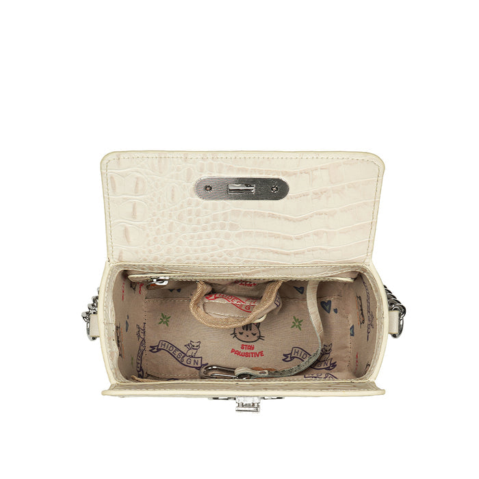 Lolita - 02 White Leather Sling Bag