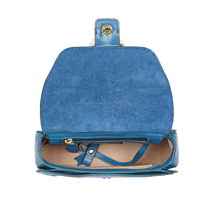 Lolita - 03 Blue Leather Sling Bag