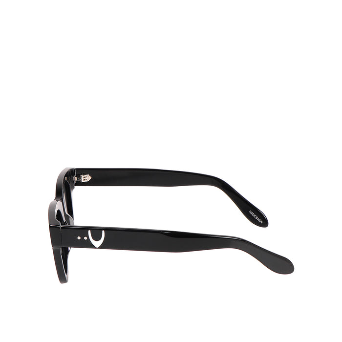 Long Beach Unisex Black Wayfarer Sunglasses