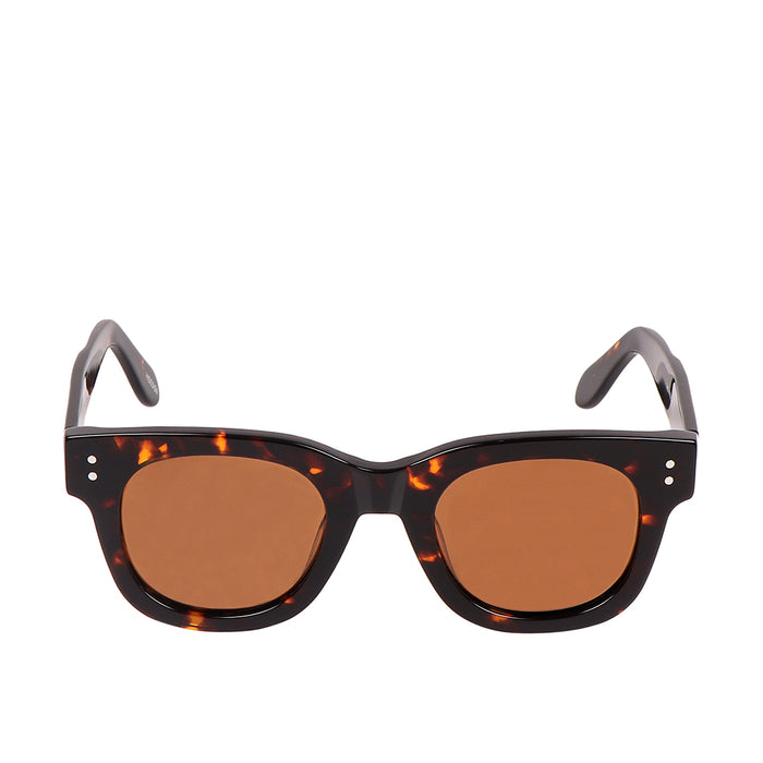 Long Beach Unisex Brown Wayfarer Sunglasses