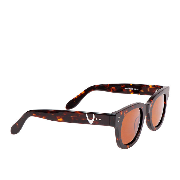 Long Beach Unisex Brown Wayfarer Sunglasses