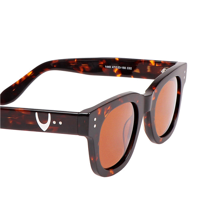 Long Beach Unisex Brown Wayfarer Sunglasses