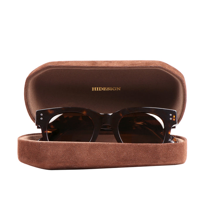 Long Beach Unisex Brown Wayfarer Sunglasses