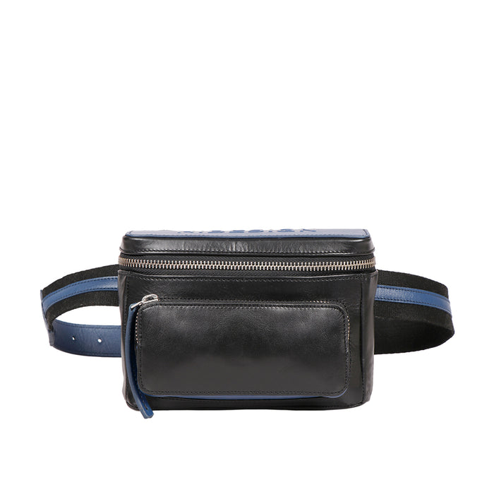 Lords 02 Black Leather Belt Bag