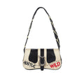 Lou 01 Black Leather Shoulder Bag
