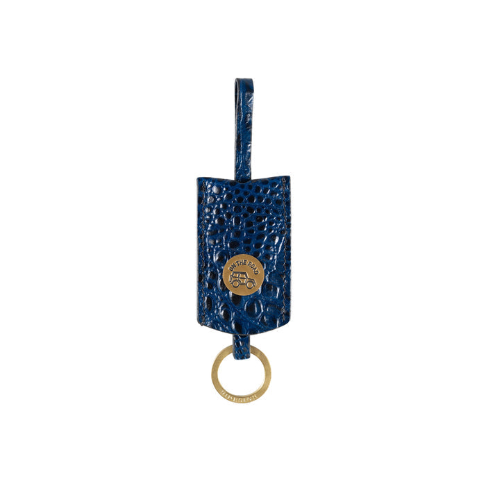 Louvre 01 Blue Leather Sling Bag