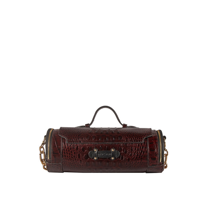 Louvre 01 Red Leather Sling Bag